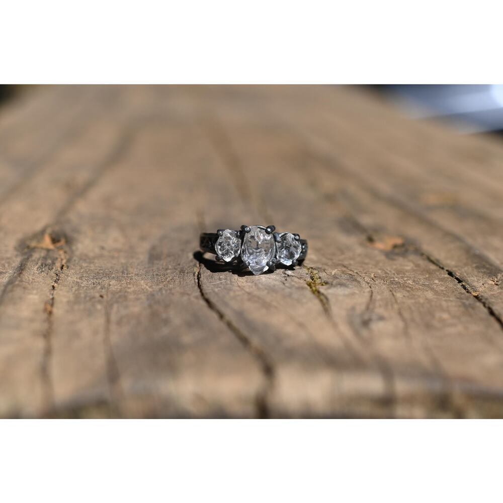 Raw Lake County Diamond Engagement Ring